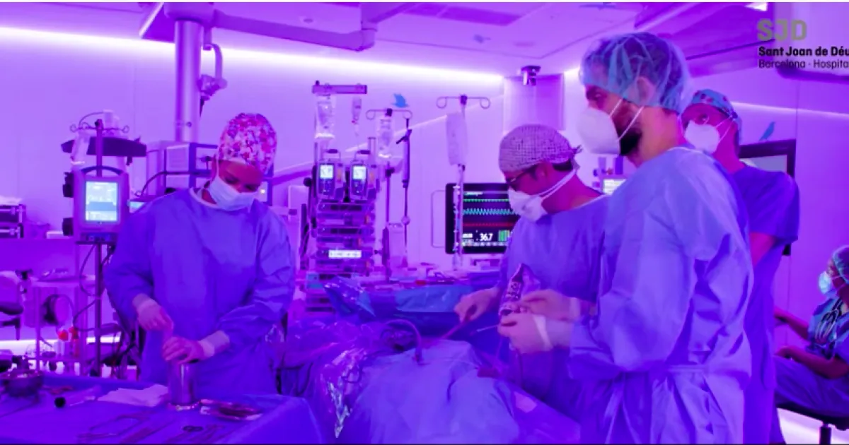 The surgical block at SJD Barcelona Children’s Hospital The surgical block at SJD Barcelona Children’s Hospital