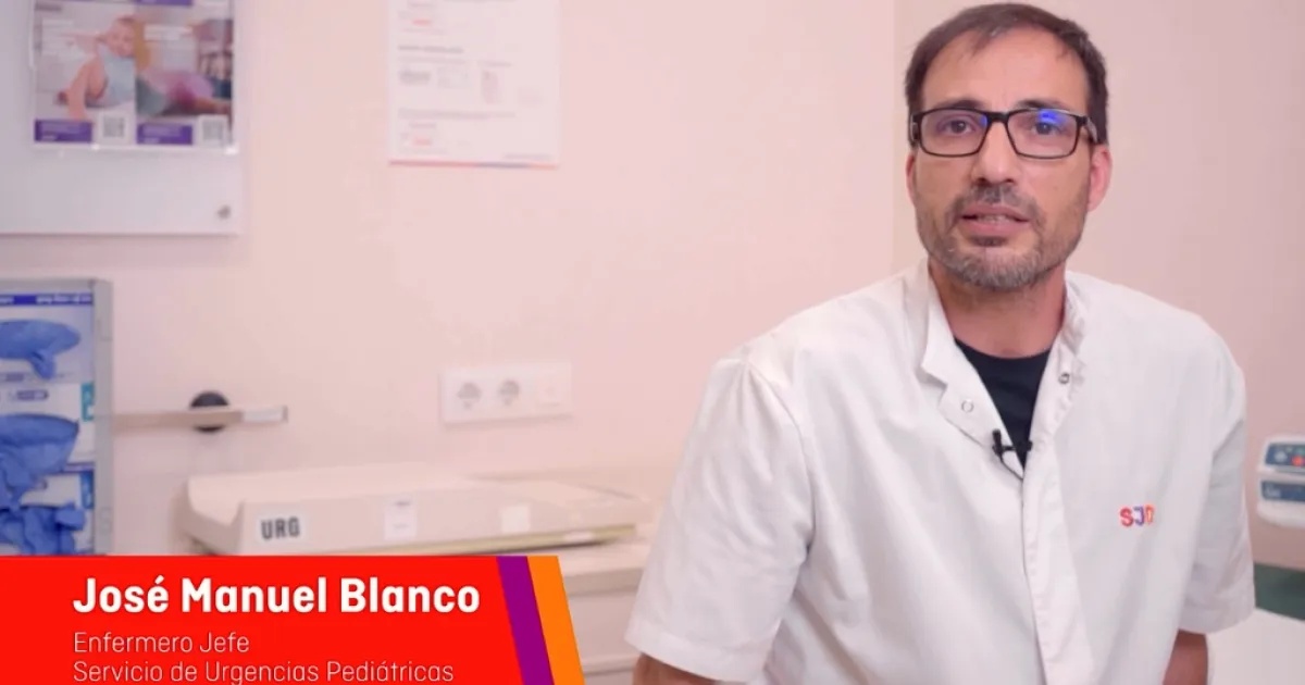 José Manuel Blanco, enfermero jefe del Servicio de Urgencias del Hospital Sant Joan de Déu Barcelona José Manuel Blanco, enfermero jefe del Servicio de Urgencias del Hospital Sant Joan de Déu Barcelona