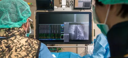 Medical team during a child heart operation at the SJD Barcelona Children’s Hospital