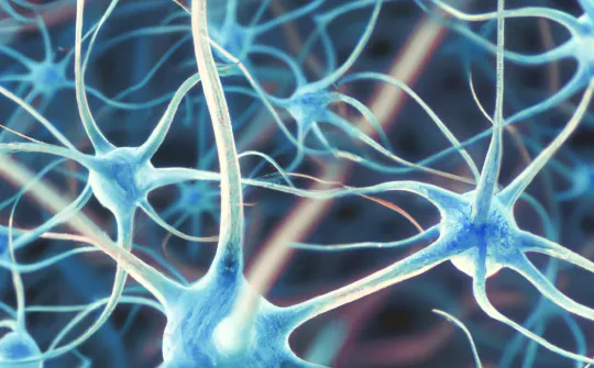 Imagen en 3D de neuronas inflamadas creada con IA
