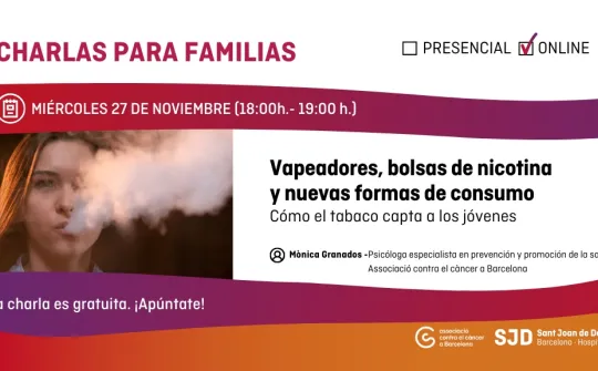 Webinar sobre vapeadores, bolsas de nicotina y nuevas formas de consumo: cómo el tabaco capta a los jóvenes Webinar sobre vapeadores, bolsas de nicotina y nuevas formas de consumo: cómo el tabaco capta a los jóvenes